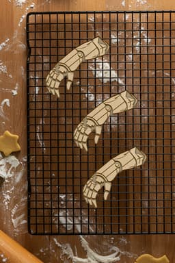 Robot Arm Cookie Cutter, Biscuit Cutter 3d model