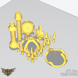 Fantasy Blood Of Lathander Legendary Mace Baldurs Gate 3 3d model