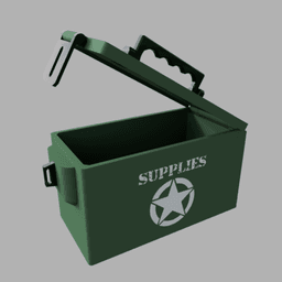 Military Supply Box 3d model