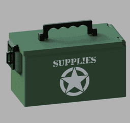 Military Supply Box 3d model