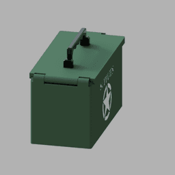 Military Supply Box 3d model