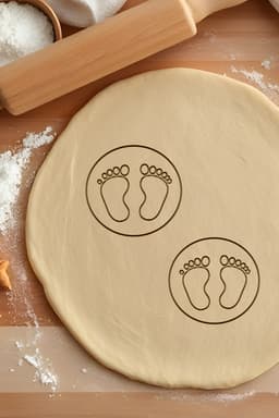 Baby Foot Cookie Cutter, Biscuit Cutter 3d model
