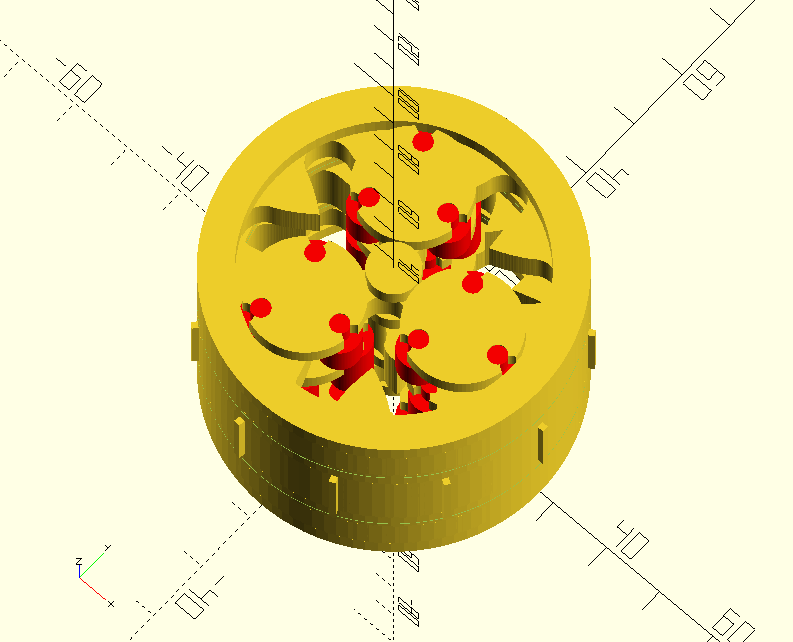 Planetary Roller Robot Actuator 44:1 3d model