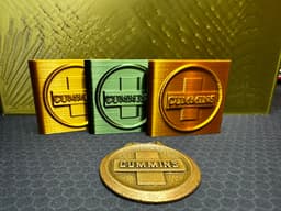 Money Clip, 1952-1965 Cummins logo money clip 3d model