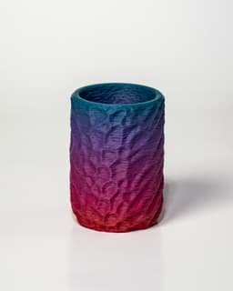 Cup 003 - Chiseled Organic Vase / Pencil Holder 3d model