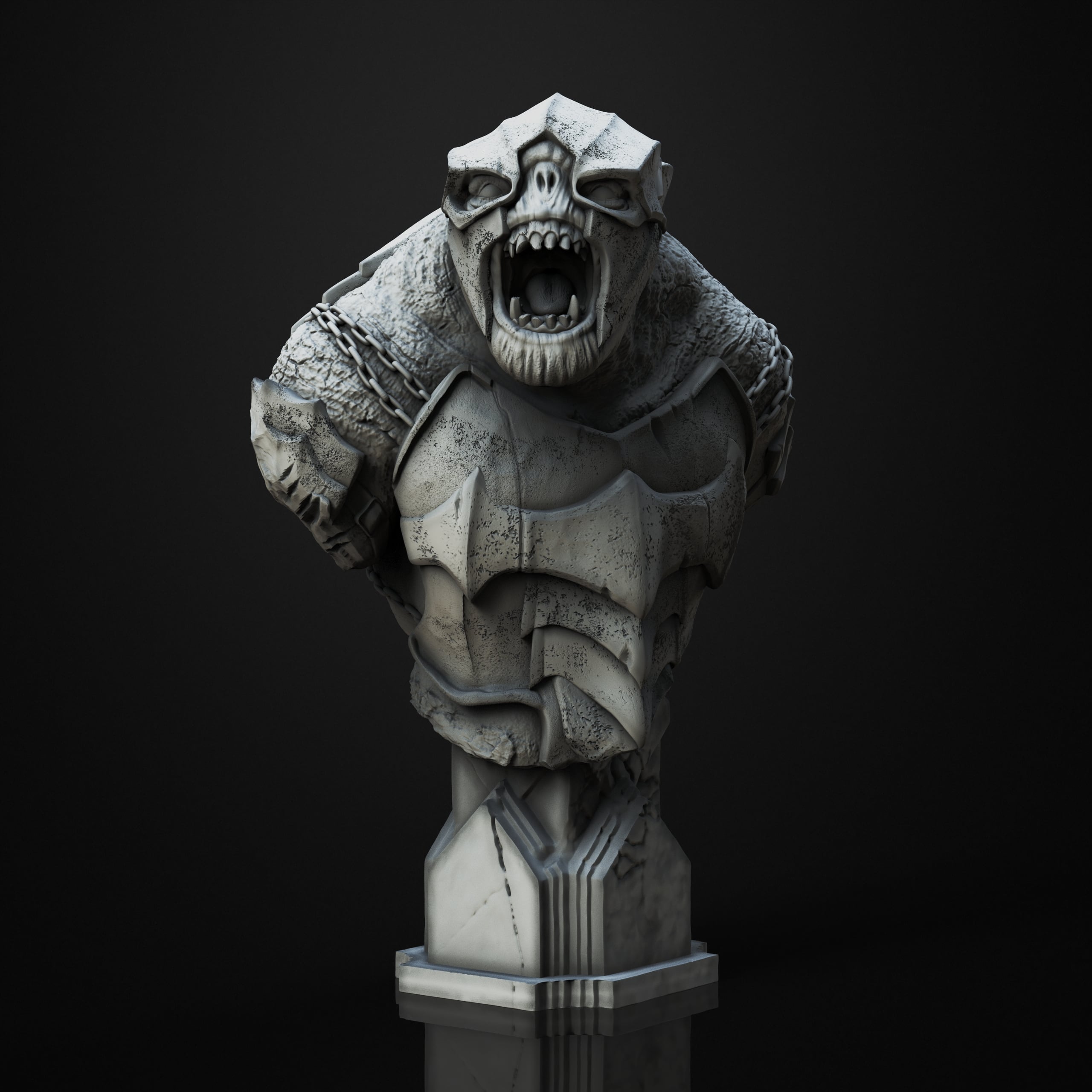 Battle Troll (Pre-Supported) 3d model