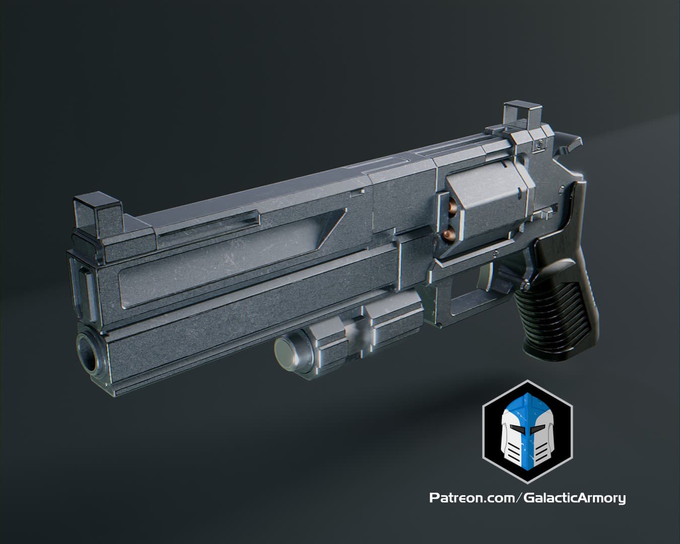 HD2 - Senator Revolver Pistol - 3D Print Files 3d model