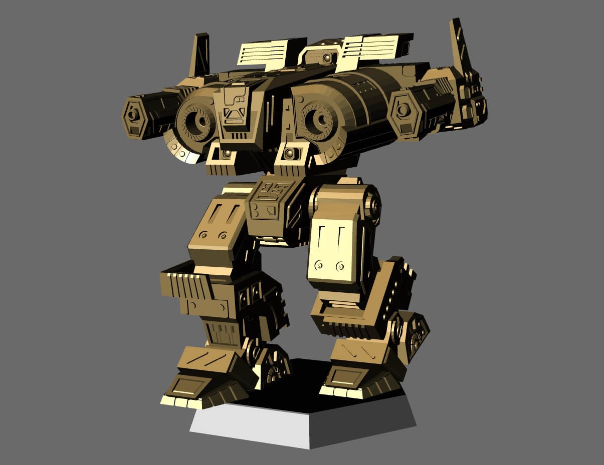 MW4 Fafnir Battletech Miniature 3d model