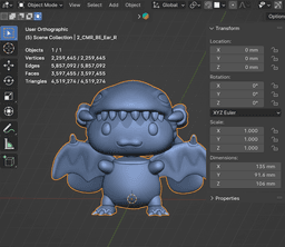 CinnamoRoll Blue Eyes White Dragon With Claws Yugioh | Yu-Gi-OH X Hello Kitty | Sanrio Collection 3d model