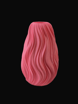 Crema Vase - Whipped Cream Vase 3d model