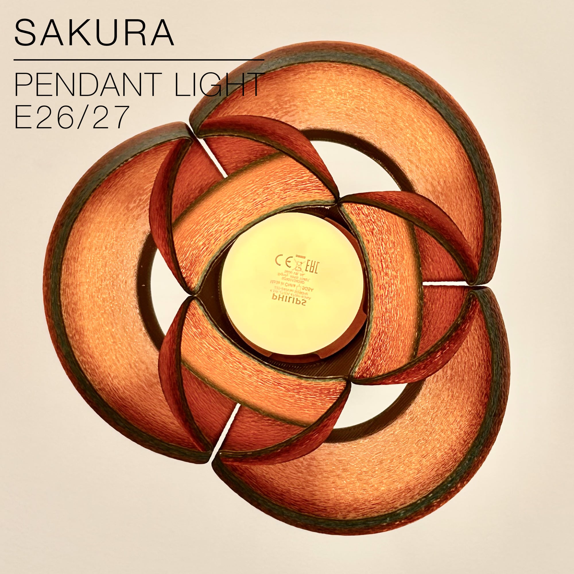 SAKURA | Pendant Light E26/27 3d model