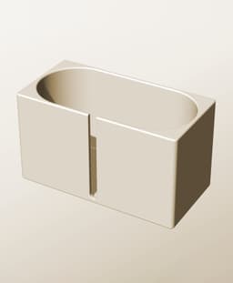 CX96-120-SB Stacking slotted component box bin for makers 3d model
