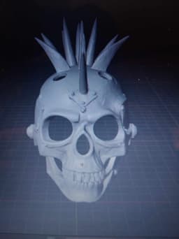Punker Skull Mask.stl 3d model