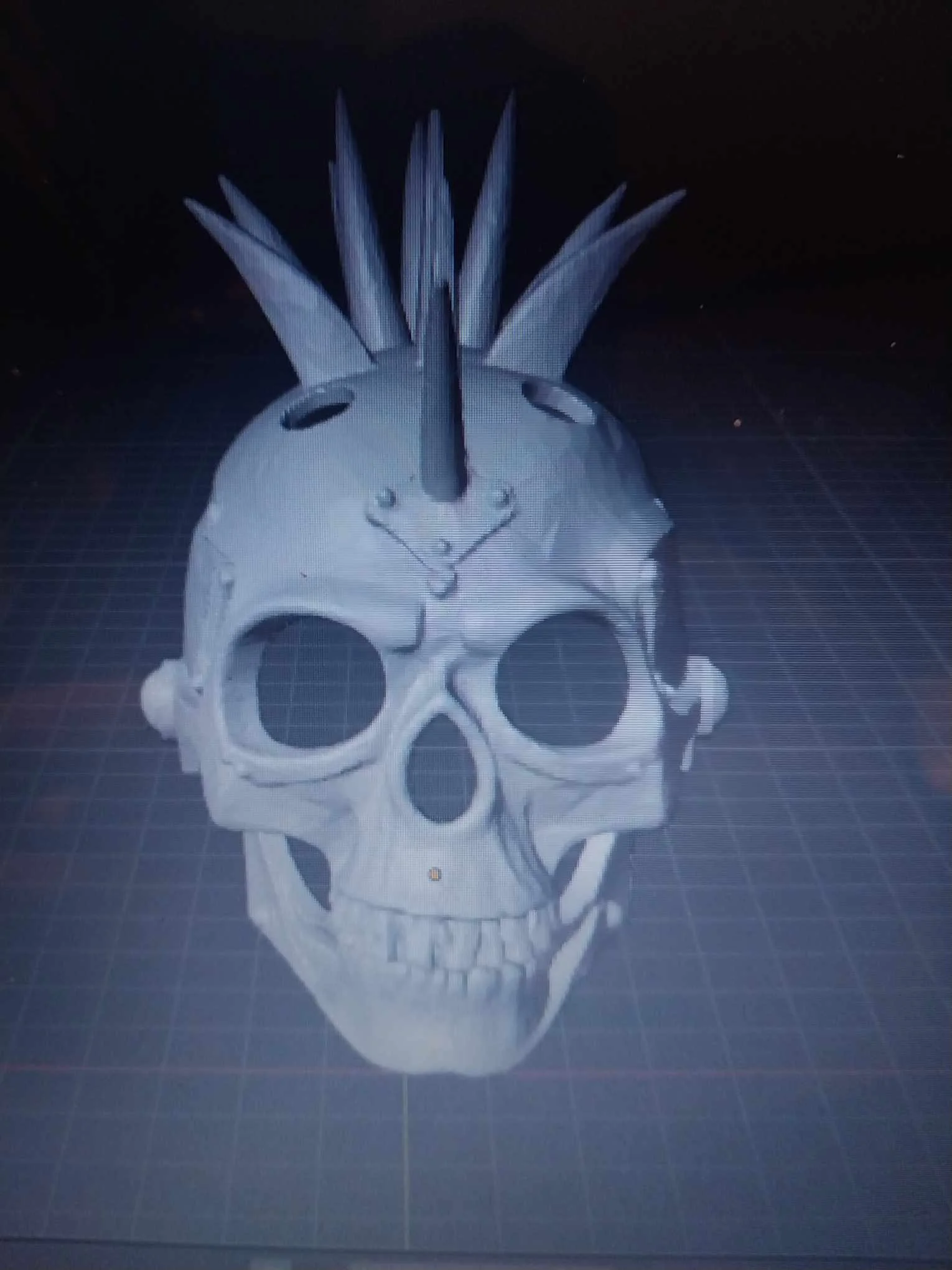 Punker Skull Mask.stl 3d model
