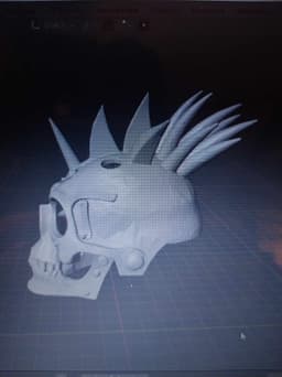 Punker Skull Mask.stl 3d model