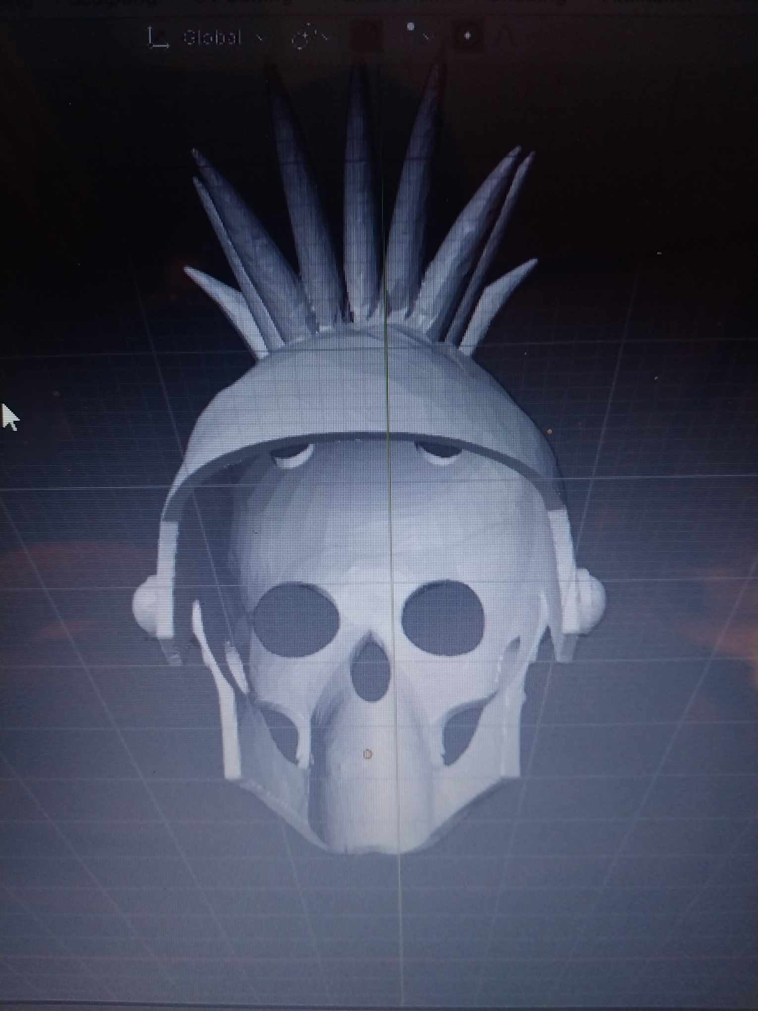 Punker Skull Mask.stl 3d model