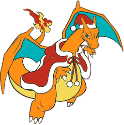 Happy Holidays - A pokemon gift - Charizard all christmasy 3d model