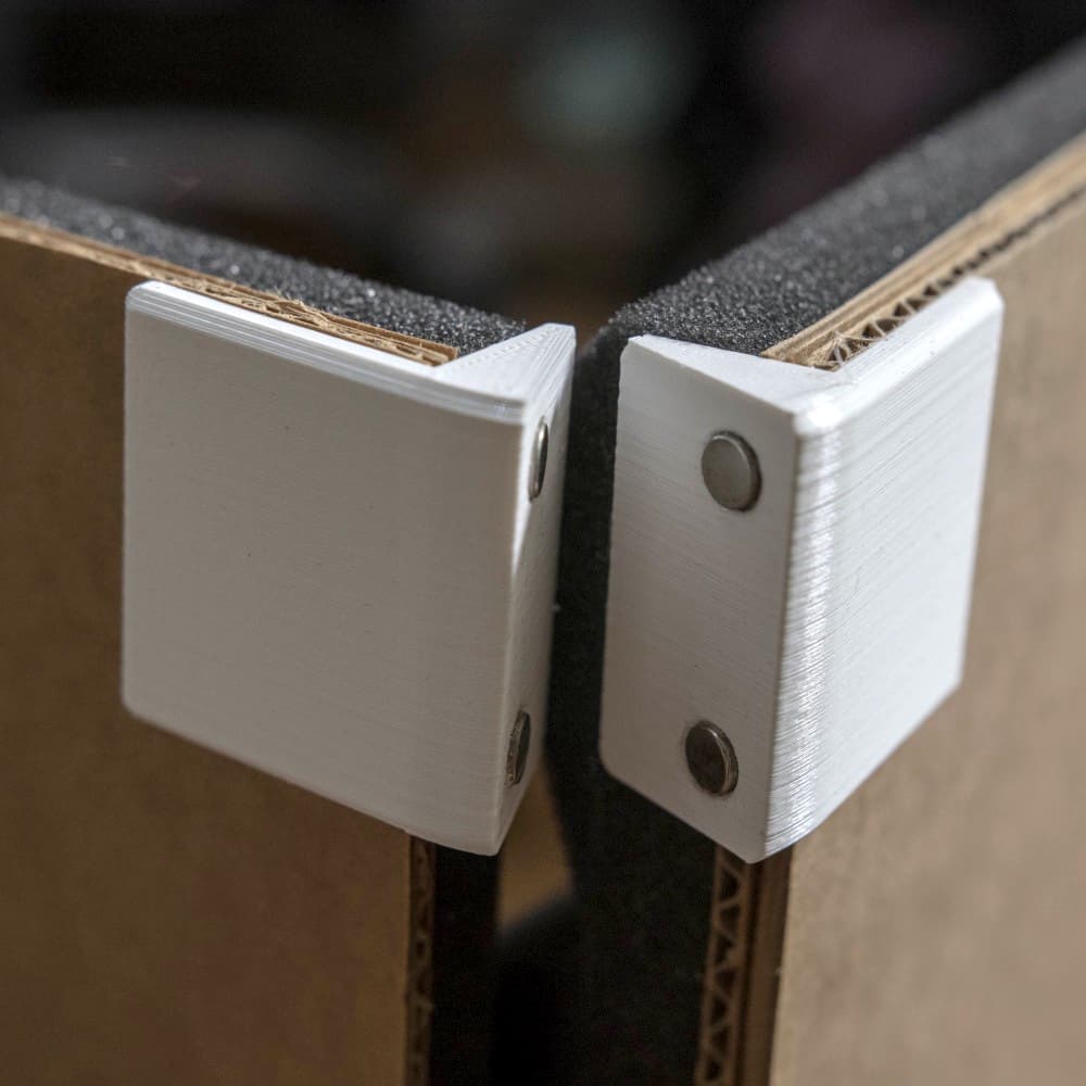 Magnetic Panel Connectors ( for Acoustic Foam Panels ) 3d model