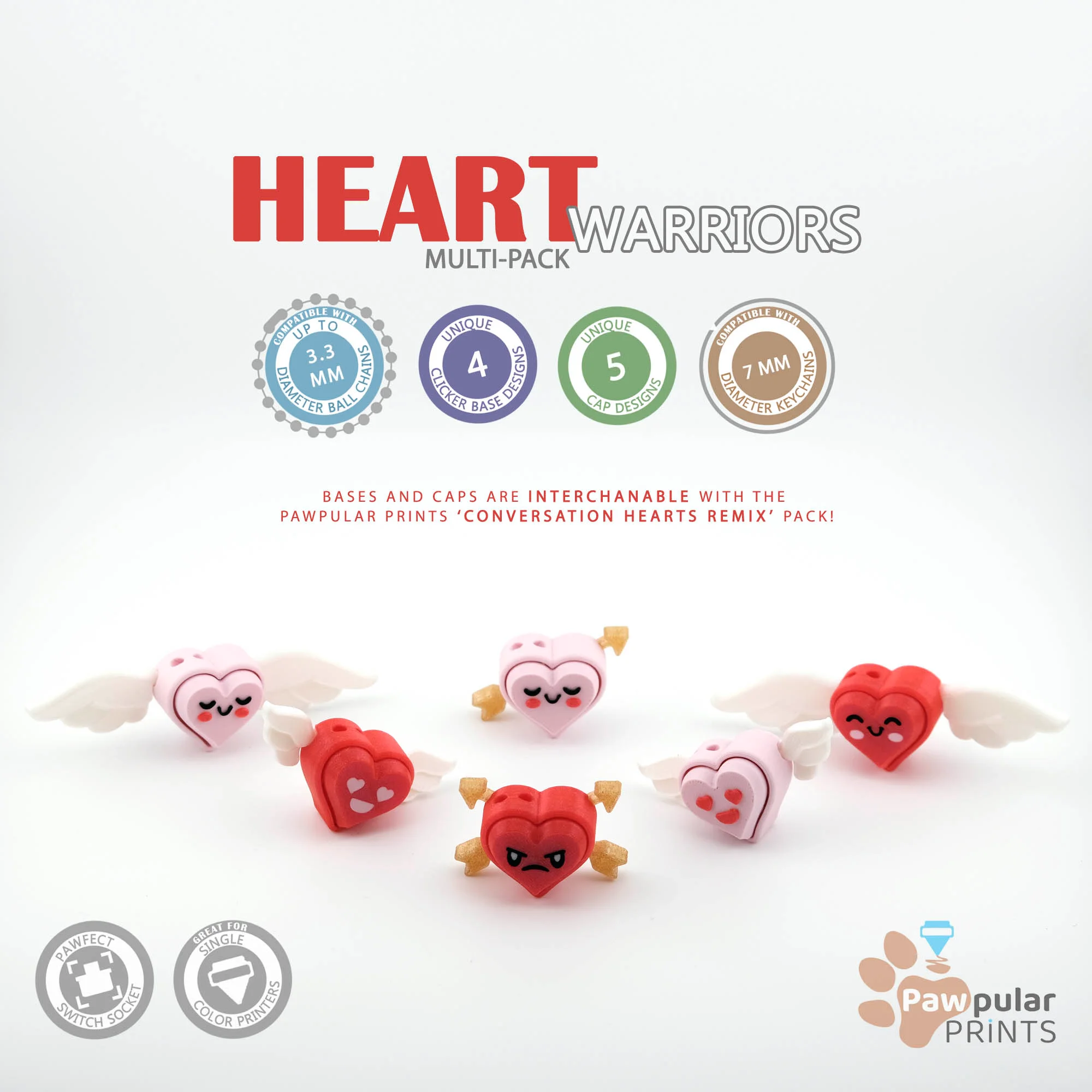 Heart Warriors Multi-Pack 3d model