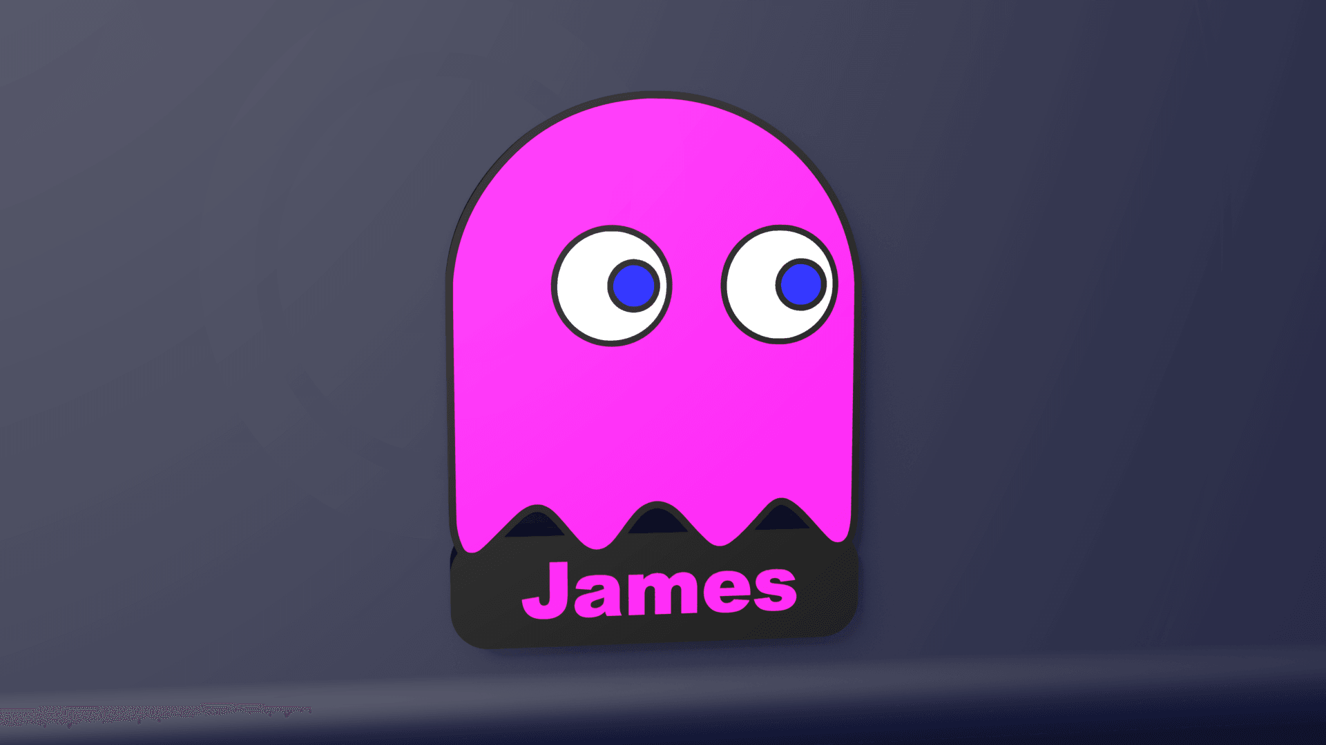 Pac-Man Ghost - LED Strip compatible 3d model