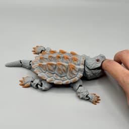 Articulated Alligator Snapping Turtle | Pre-Painted + Optional 6mm Glass Eye Version 3d model