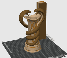 Twin Cobra Vase 3MF | Decor Multi-Color | Scale Texture 3d model