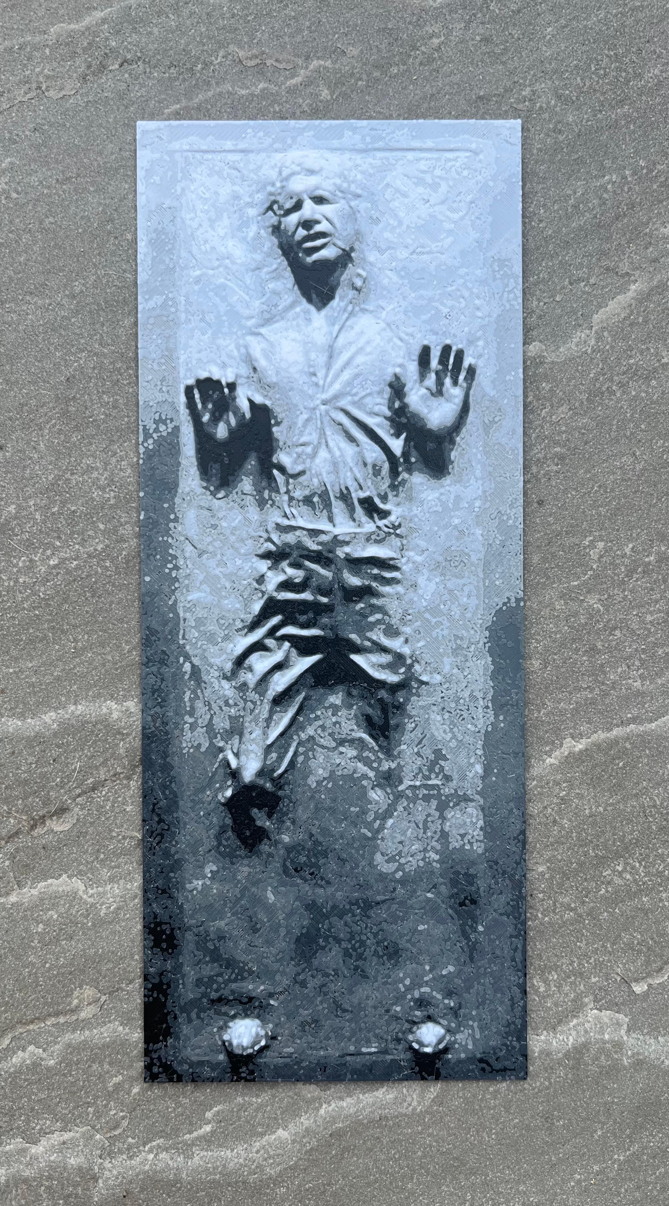 Han Solo Carbonite (Filament Painting) 3d model
