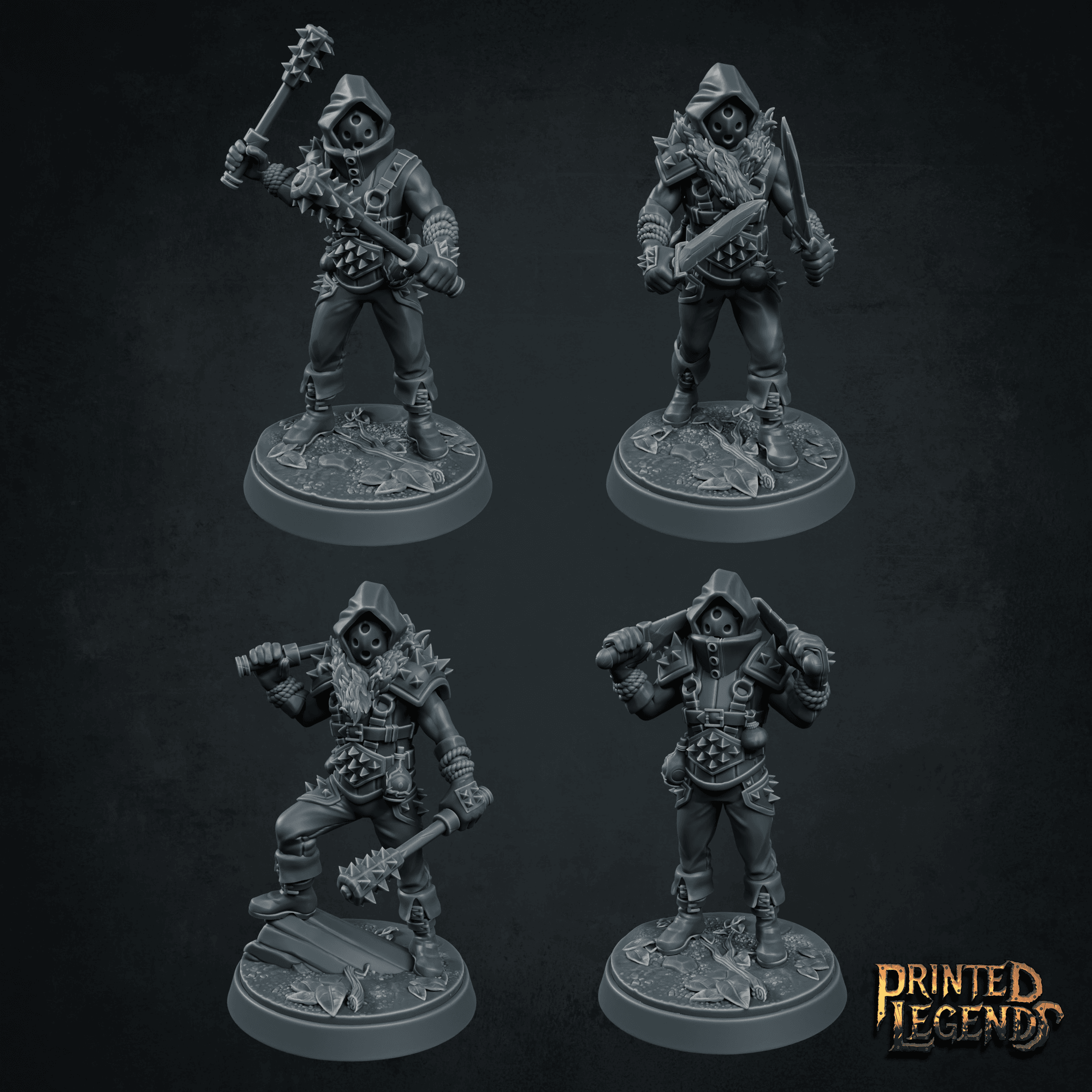 Marauder x4 (25 mm Bases) 3d model
