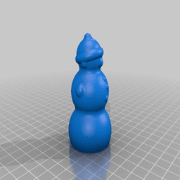 Cute snowman 3d model