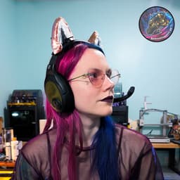 animal headset ears set (cat, wolf, fox) 3d model