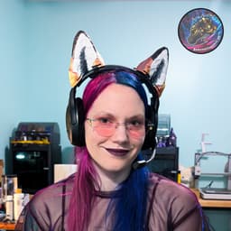 animal headset ears set (cat, wolf, fox) 3d model