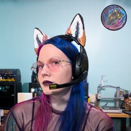animal headset ears set (cat, wolf, fox) 3d model