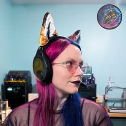 animal headset ears set (cat, wolf, fox) 3d model