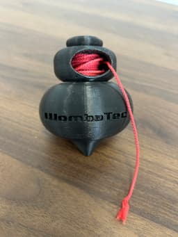 String Powered Spinning Top – Retro Toy - Vintage Toy - 3D Print (STL + STEP) 3d model