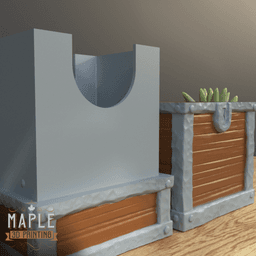 TCG Deck Box - Treasure Chest - Support Free 3d model