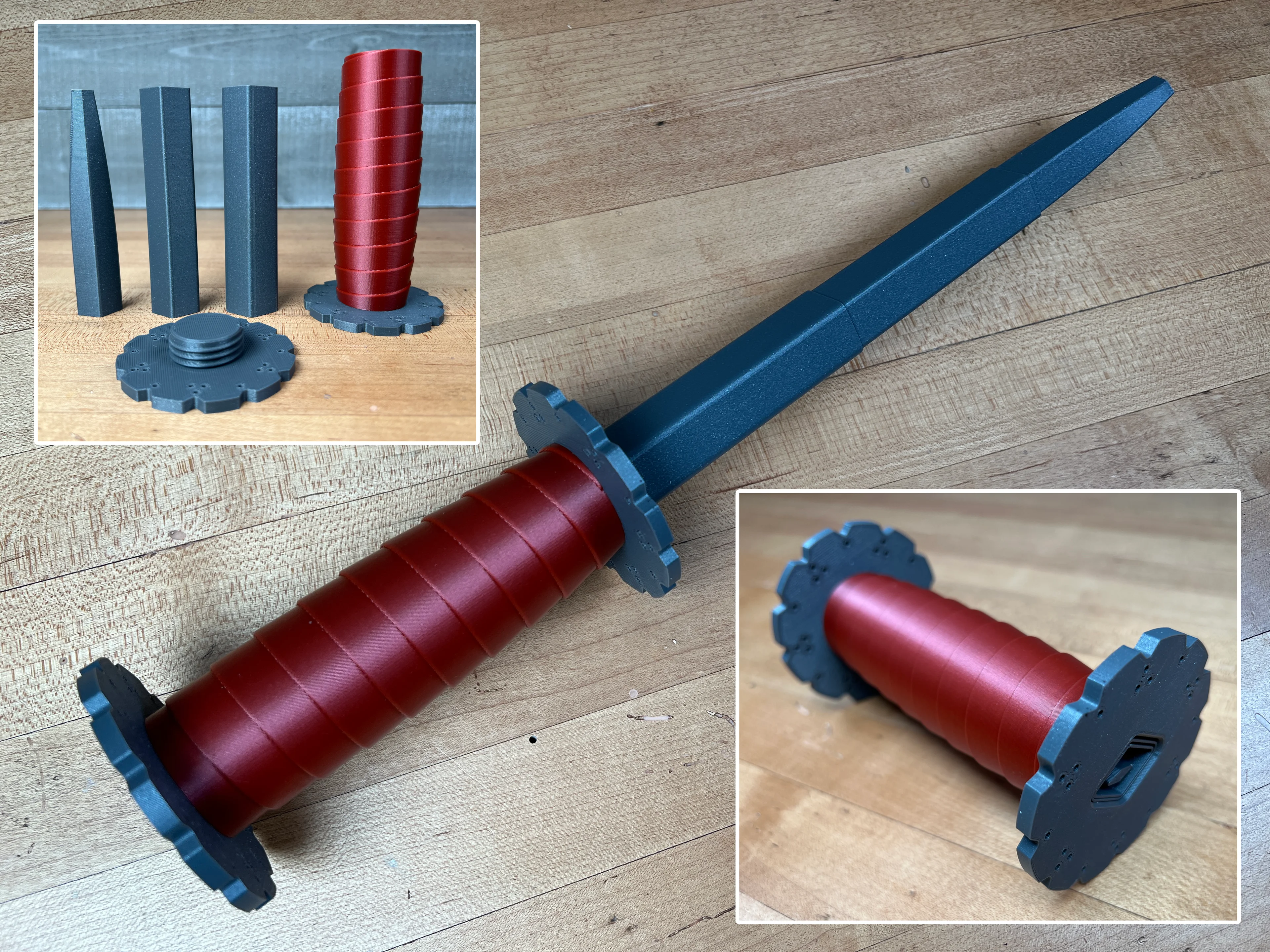 Collapsing Rondel Dagger 3d model