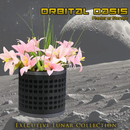 Orbital Oasis Planter - Executive Lunar Collection 3d model