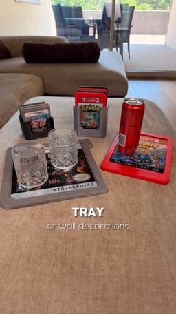 FUN CARTRIDGE | KEYCHAIN, COASTERS, TRAY & MORE 3d model