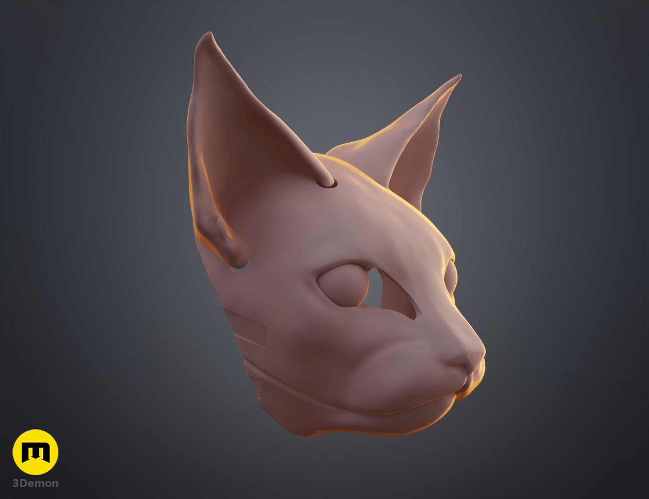 Cat head base 3d model
