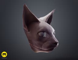 Cat head base 3d model