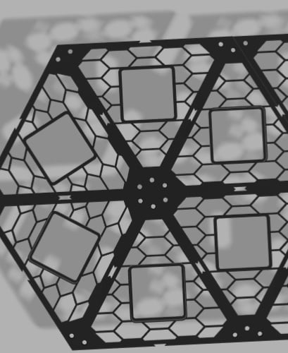 Blokkheadz Modular Wall Display 3d model