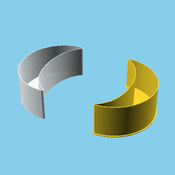 Moon phase 3, nestable box (v1) 3d model