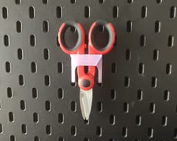 Simple electrician scissors insert for ikea Skadis 3d model