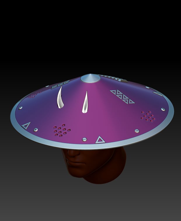 Jingasa Cyberpunk Hat 3d model