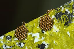 Flower of life squared Earrings 3d model