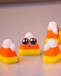 Cute Candy Corn - Print in place 3d model