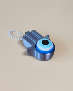 TLOU Ellie's Bracelet Fidget Clicker - Keychain - Hamsa Eye 3d model