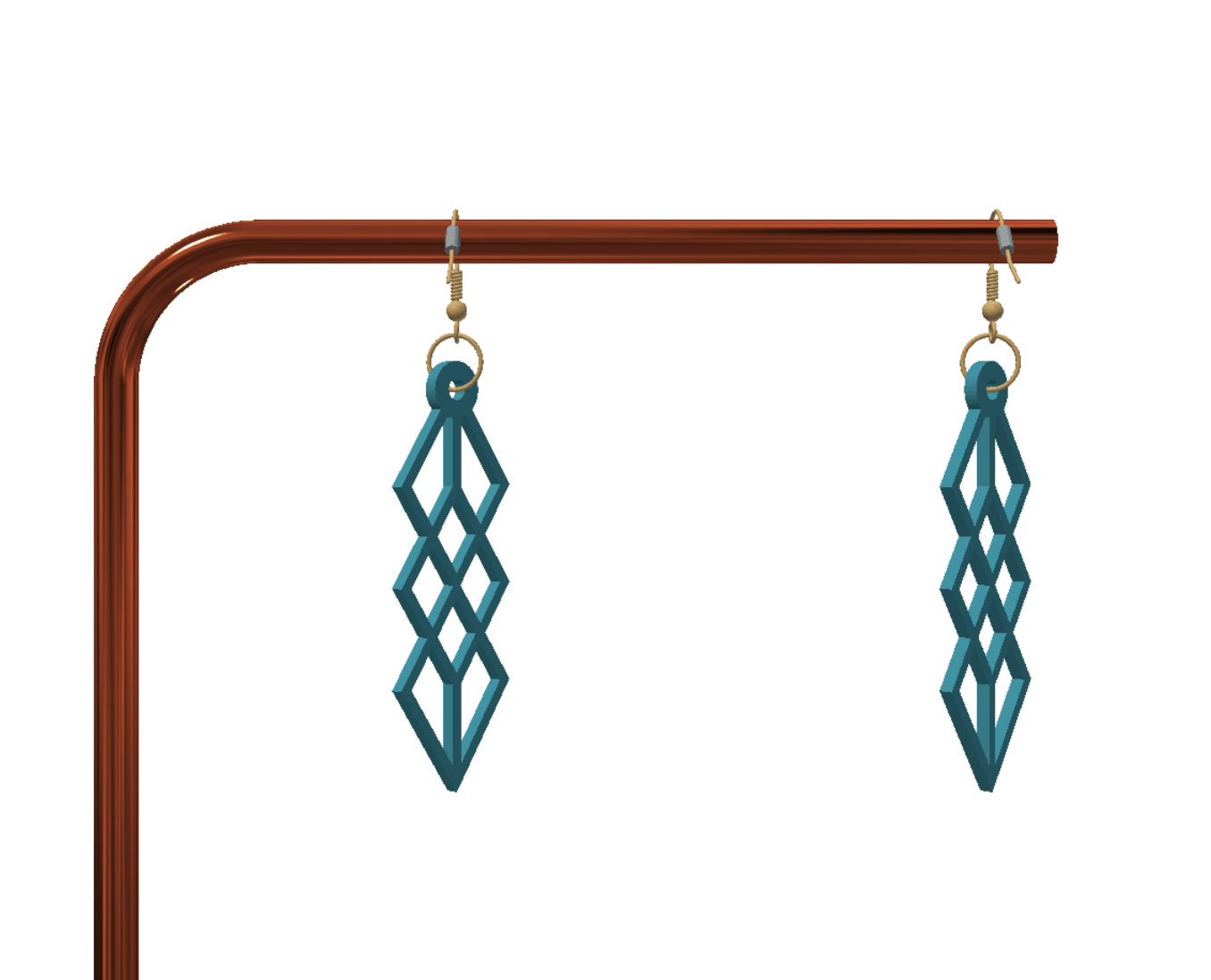 Cute keychain / earrings 3d model