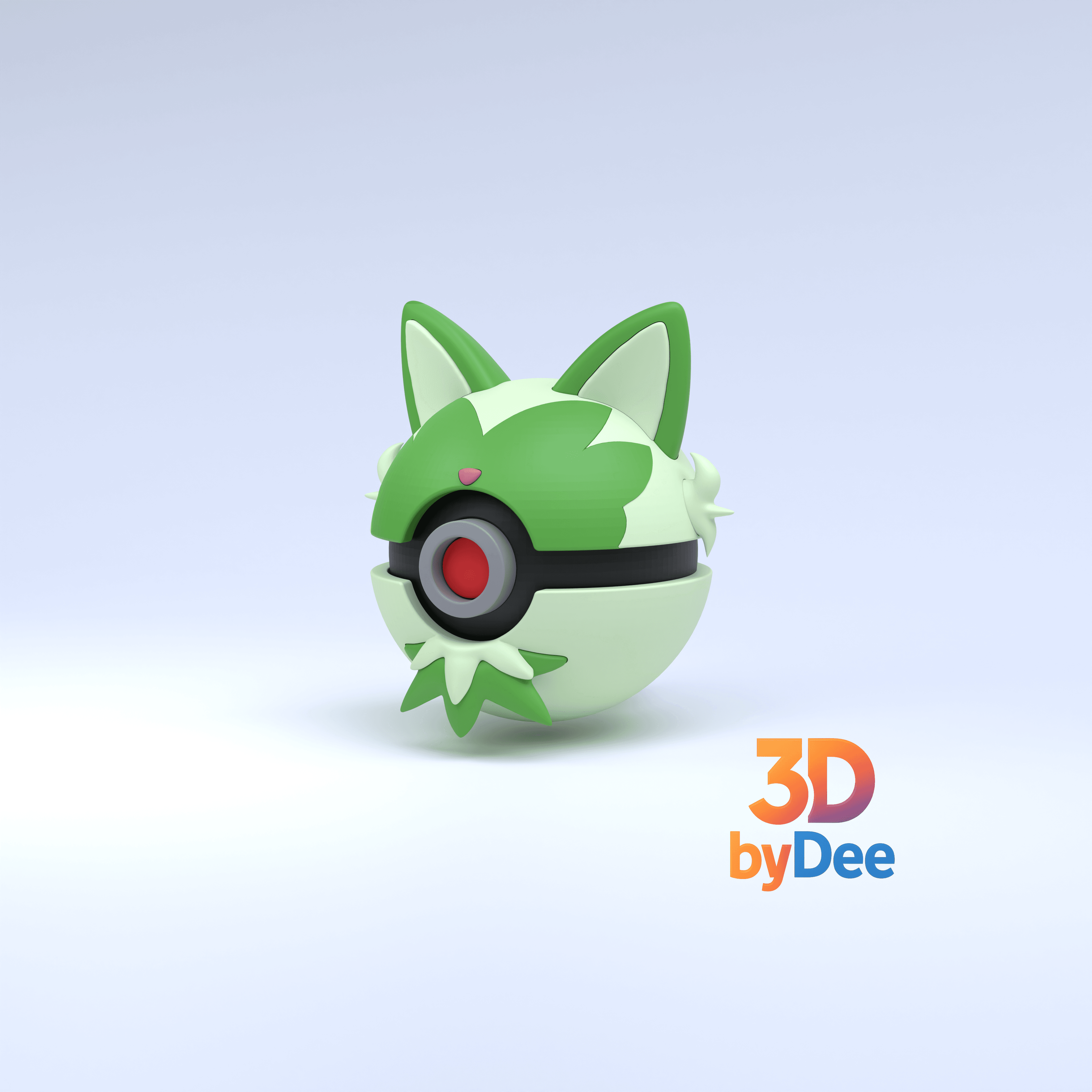 Sprigatito Pokeball 3d model