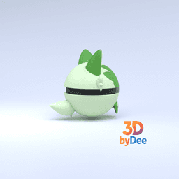 Sprigatito Pokeball 3d model